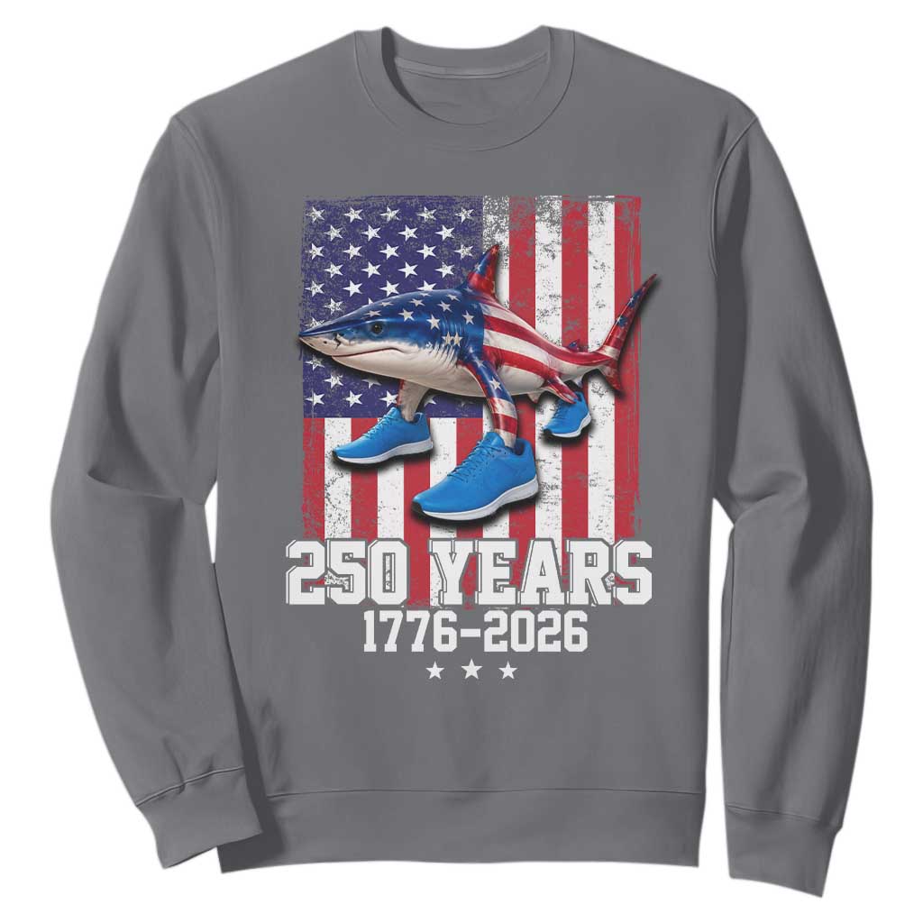 250th America Anniversary Sweatshirt Tralalero Tralala Italian Brainrot 4th of July Meme