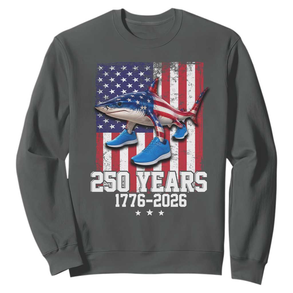 250th America Anniversary Sweatshirt Tralalero Tralala Italian Brainrot 4th of July Meme