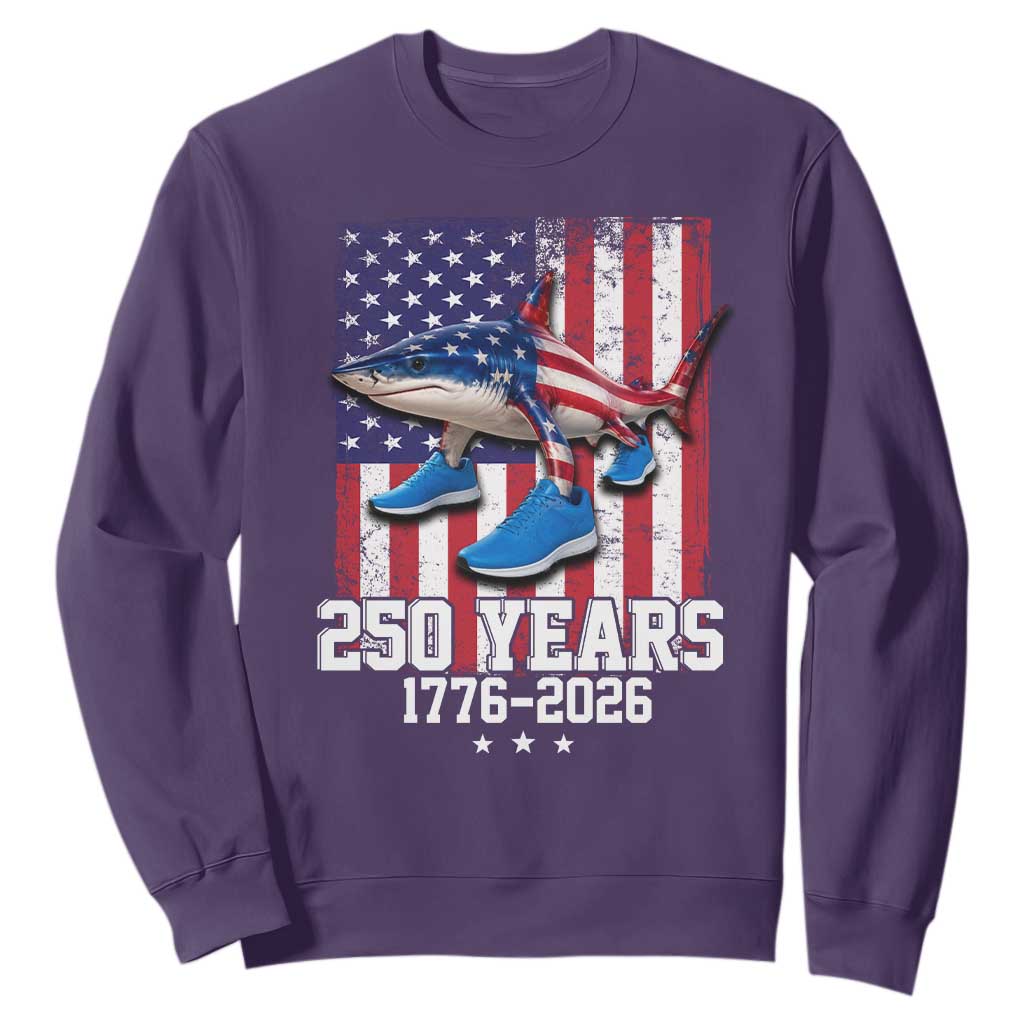 250th America Anniversary Sweatshirt Tralalero Tralala Italian Brainrot 4th of July Meme