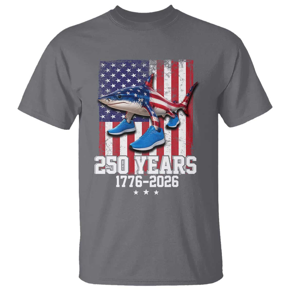 250th America Anniversary T Shirt Tralalero Tralala Italian Brainrot 4th of July Meme