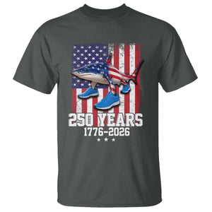 250th America Anniversary T Shirt Tralalero Tralala Italian Brainrot 4th of July Meme