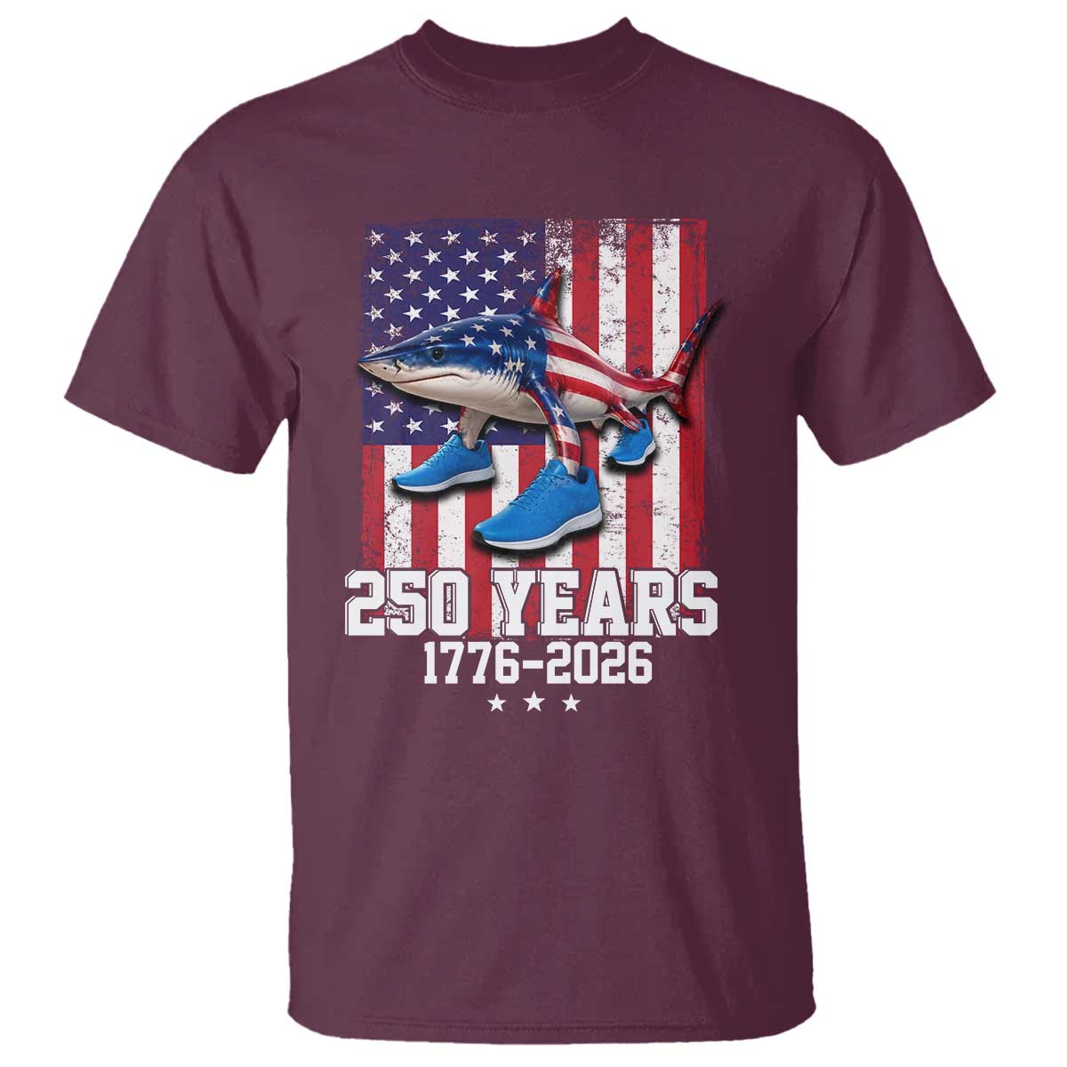 250th America Anniversary T Shirt Tralalero Tralala Italian Brainrot 4th of July Meme