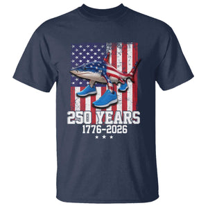 250th America Anniversary T Shirt Tralalero Tralala Italian Brainrot 4th of July Meme