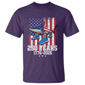 250th America Anniversary T Shirt Tralalero Tralala Italian Brainrot 4th of July Meme