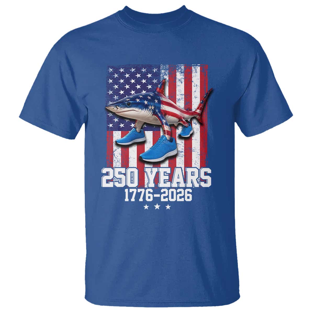 250th America Anniversary T Shirt Tralalero Tralala Italian Brainrot 4th of July Meme