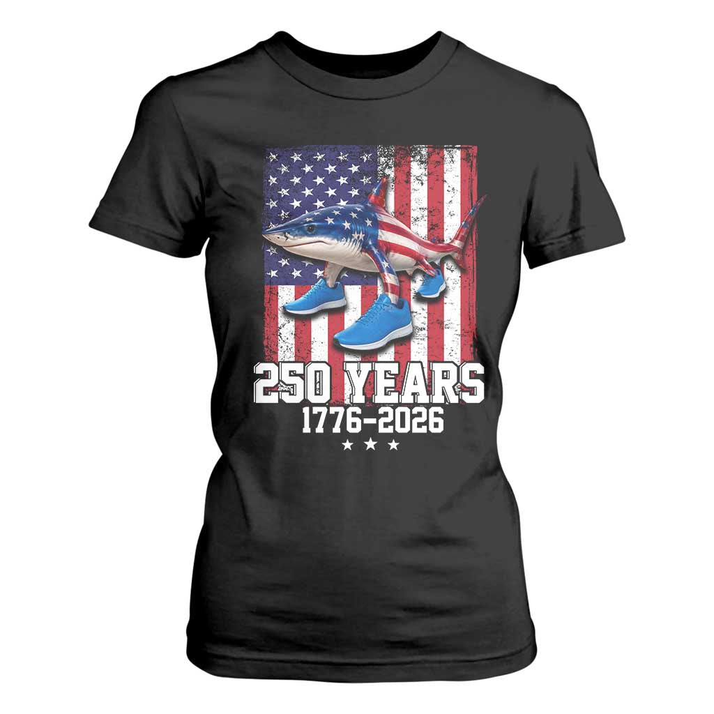 250th America Anniversary T Shirt For Women Tralalero Tralala Italian Brainrot 4th of July Meme