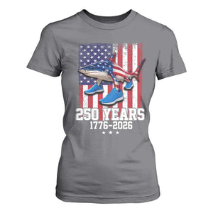 250th America Anniversary T Shirt For Women Tralalero Tralala Italian Brainrot 4th of July Meme