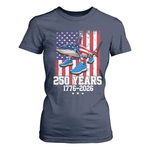 250th America Anniversary T Shirt For Women Tralalero Tralala Italian Brainrot 4th of July Meme