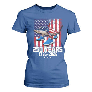 250th America Anniversary T Shirt For Women Tralalero Tralala Italian Brainrot 4th of July Meme