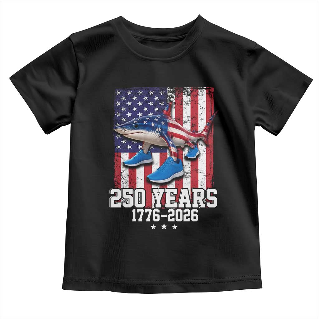 250th America Anniversary Toddler T Shirt Tralalero Tralala Italian Brainrot 4th of July Meme