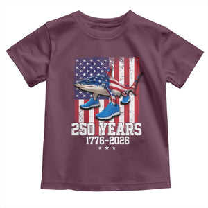 250th America Anniversary Toddler T Shirt Tralalero Tralala Italian Brainrot 4th of July Meme