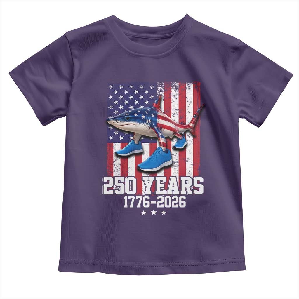 250th America Anniversary Toddler T Shirt Tralalero Tralala Italian Brainrot 4th of July Meme