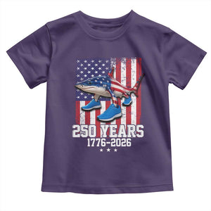 250th America Anniversary Toddler T Shirt Tralalero Tralala Italian Brainrot 4th of July Meme