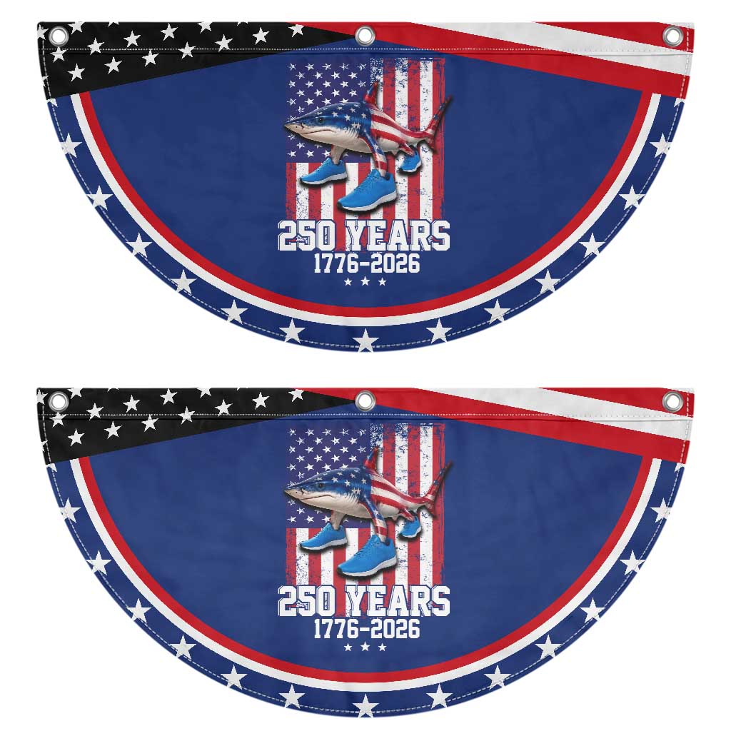 250th America Anniversary Patriotic Fan Flag Tralalero Tralala Italian Brainrot 4th of July Meme