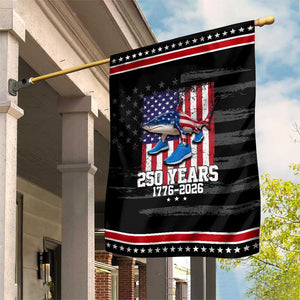 250th America Anniversary Patriotic Garden Flag Tralalero Tralala Italian Brainrot 4th of July Meme