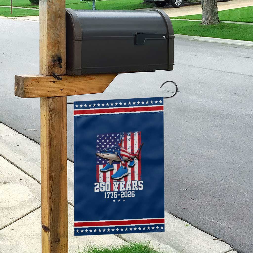 250th America Anniversary Patriotic Garden Flag Tralalero Tralala Italian Brainrot 4th of July Meme
