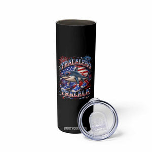 Tralalero Tralala Shark Italian Brainrot 4th Of July Meme Skinny Tumbler TS14 Print Your Wear