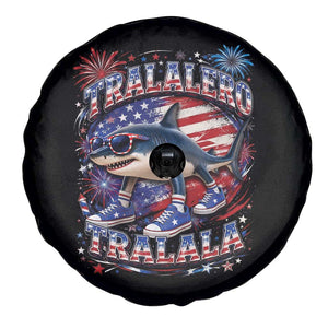 Tralalero Tralala Shark Italian Brainrot 4th Of July Meme Spare Tire Cover TS14 Print Your Wear