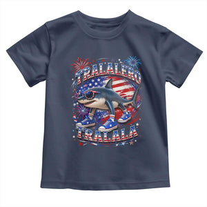 Tralalero Tralala Shark Italian Brainrot 4th Of July Meme Toddler T Shirt TS14 Navy Print Your Wear