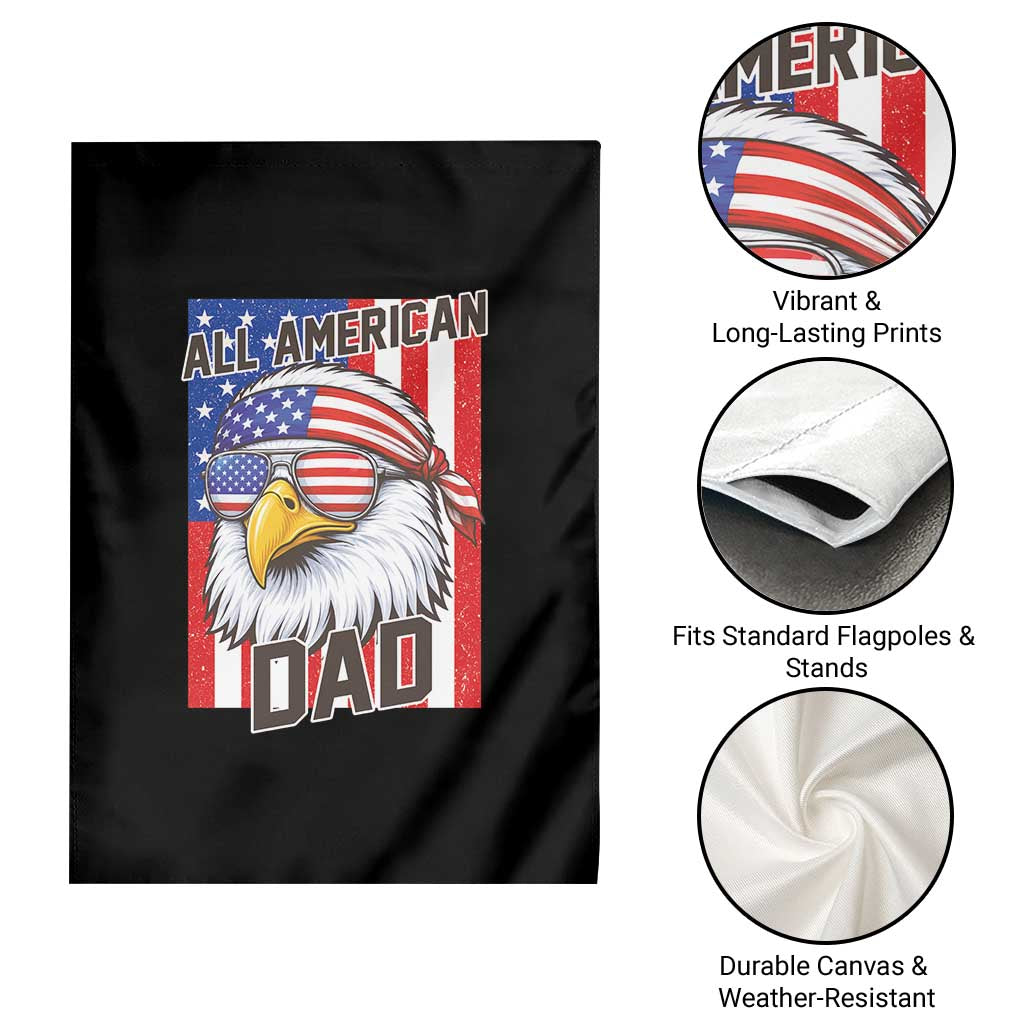 All American Dad 4th of July Garden Flag Daddy Eagle USA TS14 Print Your Wear