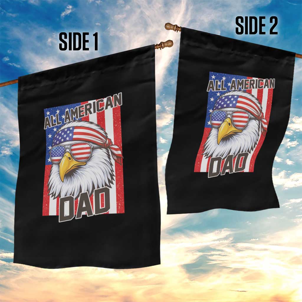 All American Dad 4th of July Garden Flag Daddy Eagle USA TS14 Print Your Wear