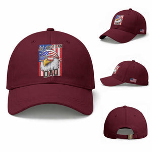All American Dad 4th of July Baseball Cap Daddy Eagle USA