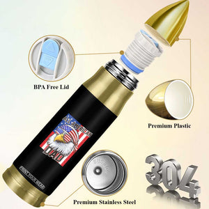 All American Dad 4th of July Bullet Tumbler Daddy Eagle USA TS14 Print Your Wear
