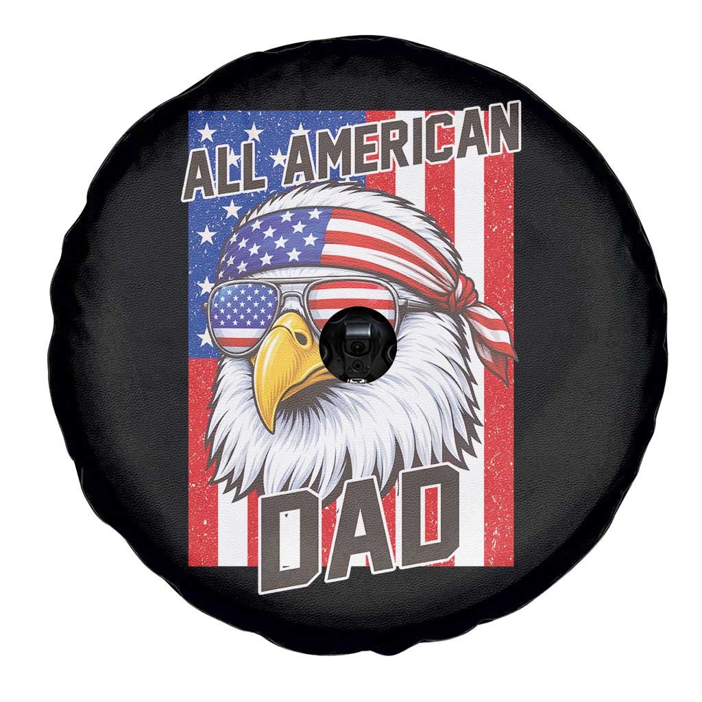 All American Dad 4th of July Spare Tire Cover Daddy Eagle USA TS14 Print Your Wear