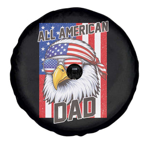 All American Dad 4th of July Spare Tire Cover Daddy Eagle USA TS14 Print Your Wear