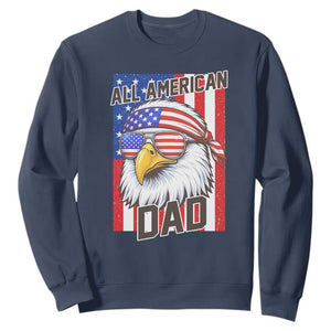 All American Dad 4th of July Sweatshirt Daddy Eagle USA