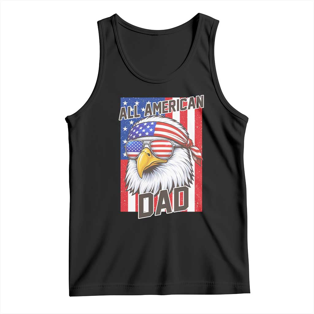 All American Dad 4th of July Tank Top Daddy Eagle USA