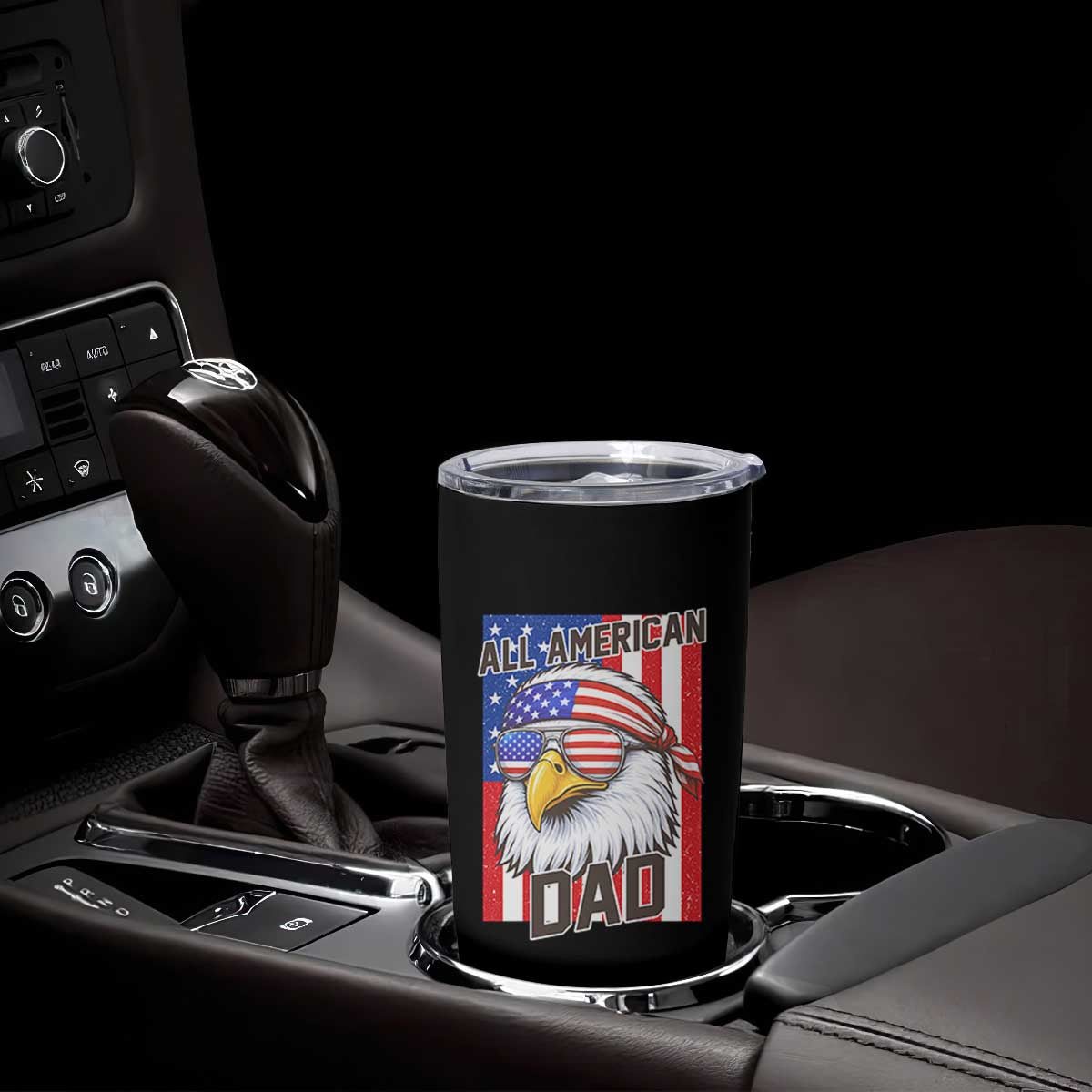 All American Dad 4th of July Tumbler Cup Daddy Eagle USA TS14 Print Your Wear