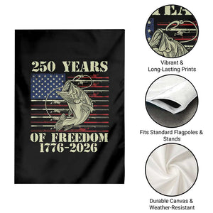 250th Anniversary USA Bass Fishing American Flag Garden Flag TS14 Print Your Wear