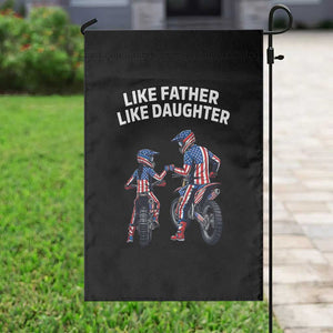 Like Father Daughter Dirt Bike Garden Flag Cute Matching Motocross Gift Father's Day TS14 Print Your Wear