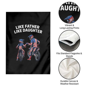 Like Father Daughter Dirt Bike Garden Flag Cute Matching Motocross Gift Father's Day TS14 Print Your Wear