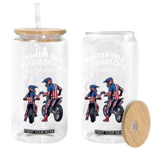 Like Father Daughter Dirt Bike Glass Can Cute Matching Motocross Gift Father's Day TS14 Print Your Wear