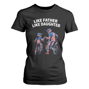 Like Father Daughter Dirt Bike T Shirt For Women Cute Matching Motocross Gift Father's Day TS14 Black Print Your Wear