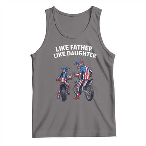 Like Father Daughter Dirt Bike Tank Top Cute Matching Motocross Gift Father's Day TS14 Deep Heather Print Your Wear