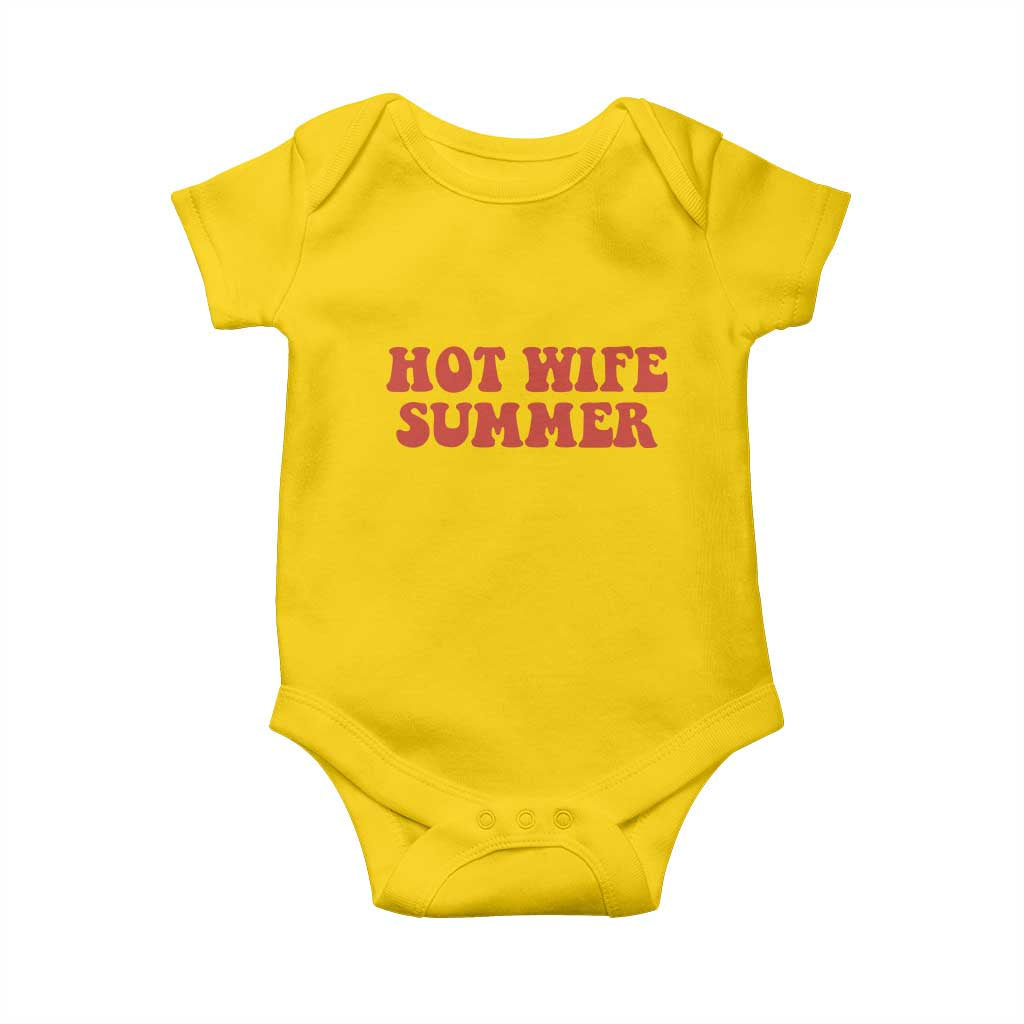 Hot Wife Summer Baby Onesie Funny Newlywed TS14 Daisy Print Your Wear