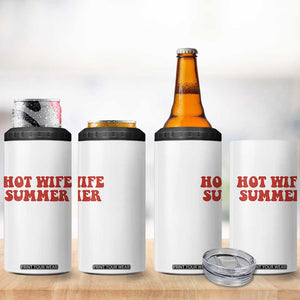 Hot Wife Summer 4 in 1 Can Cooler Tumbler Funny Newlywed TS14 Print Your Wear