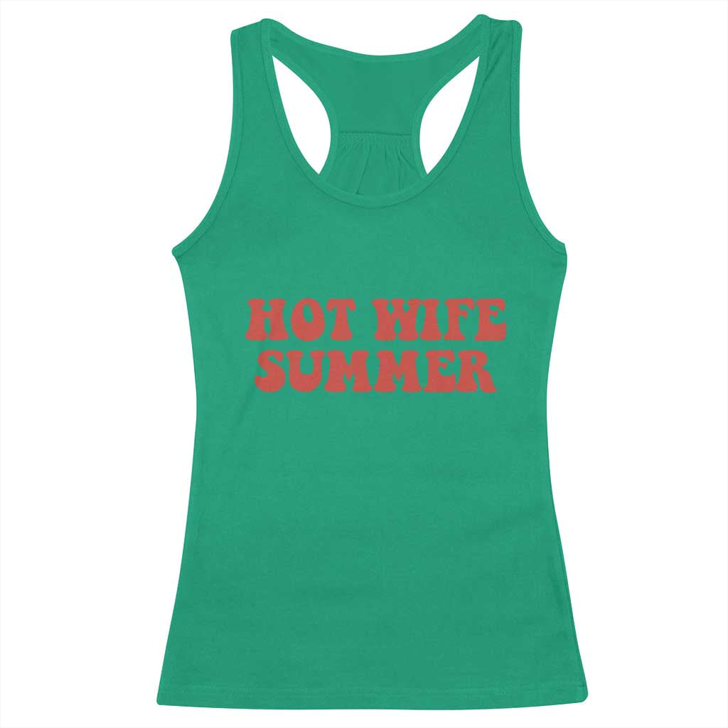 Hot Wife Summer Racerback Tank Top Funny Newlywed TS14 Irish Green Print Your Wear