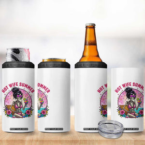 Hot Wife Summer 4 in 1 Can Cooler Tumbler Funny Newlywed Skeleton TS14 Print Your Wear