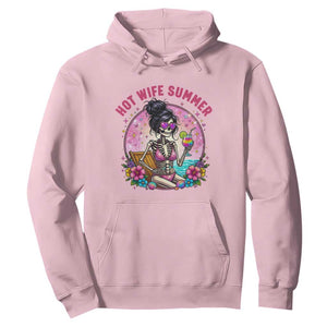 Hot Wife Summer Hoodie Funny Newlywed Skeleton TS14 Light Pink Print Your Wear