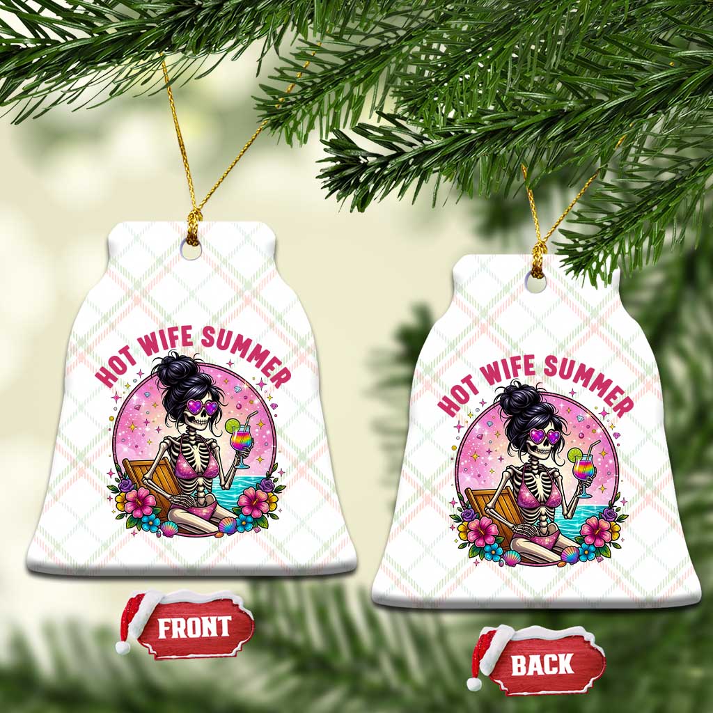 Hot Wife Summer Ceramic Ornament Funny Newlywed Skeleton TS14 Print Your Wear