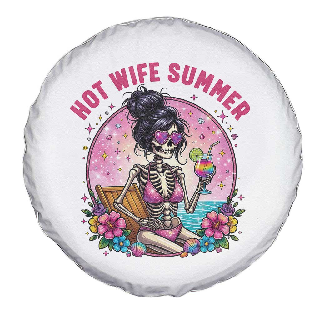 Hot Wife Summer Spare Tire Cover Funny Newlywed Skeleton TS14 Print Your Wear