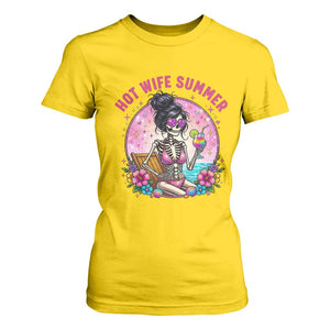 Hot Wife Summer T Shirt For Women Funny Newlywed Skeleton TS14 Daisy Print Your Wear