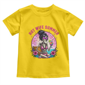 Hot Wife Summer Toddler T Shirt Funny Newlywed Skeleton TS14 Daisy Print Your Wear