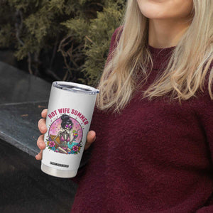 Hot Wife Summer Tumbler Cup Funny Newlywed Skeleton TS14 Print Your Wear