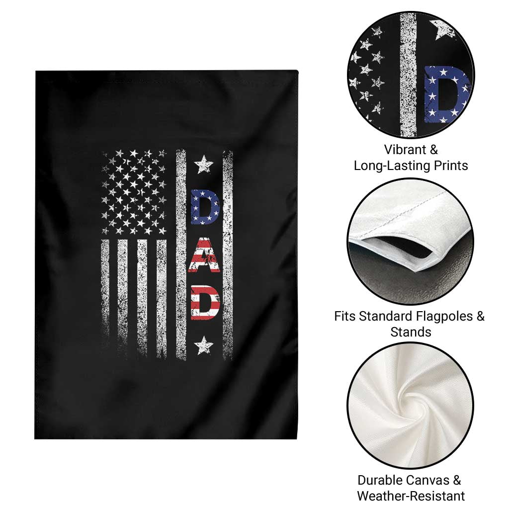 USA Patriotic Dad Garden Flag Father's Day American Flag 4th of July TS14 Print Your Wear