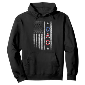 USA Patriotic Dad Hoodie Father's Day American Flag 4th of July TS14 Black Print Your Wear
